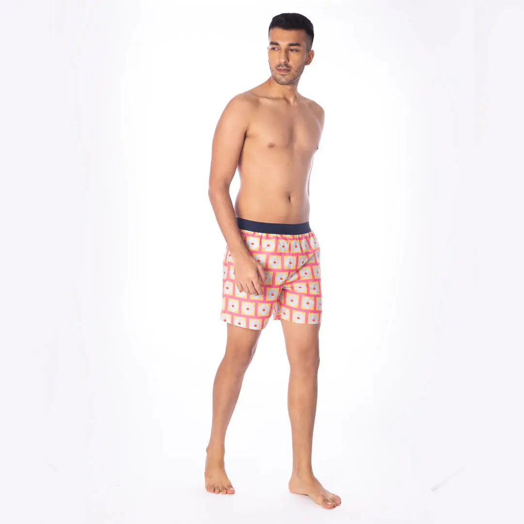 100% pantaloncini da uomo in cotone ad asciugatura rapida SHORTS con fodera sintetica progettata in pantaloncini in tessuto multicolore