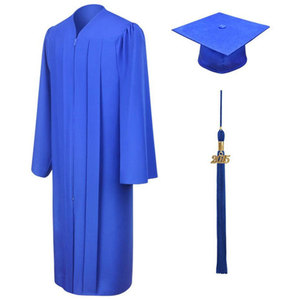 Conjunto de 4 piezas de la mejor calidad al por mayor 2024, gorro de vestido de graduación real para Universidad, escuela de adultos, tamaño de Color personalizado 100% - Product Image 1