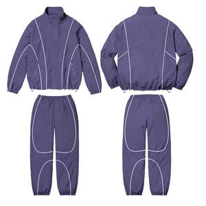 Chándal de color verde con rayas personalizado OEM chándal en blanco jogging liso transpirable chándal único hombres adultos - Product Image 6