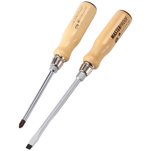 Destornillador Magnético MASTERPROOF de Mango Único de <span class=keywords><strong>Madera</strong></span>, Puntas Planas y Phillips para Trabajos en <span class=keywords><strong>Madera</strong></span> - Product Image 6