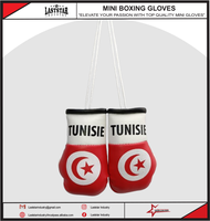 Mini gants de boxe personnalisés avec drapeau national, porte-clés de voiture en cuir PU durable, protection UV longue durée LAST STAR
