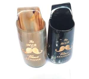 Mug à bière et à café en corne naturelle de haute qualité standard pour la maison, les hôtels et les restaurants, en provenance d'Inde - Product Image 1