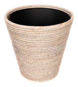 Modern Design Rattan <b>Waste</b> <b>Basket</b> Handcrafted Rattan <b>Basket</b> Suitable for Office and Home Decoration OEM ODM - Product Image 4
