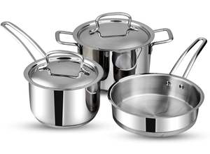 Sauce <b>Pan</b> <b>Set</b> Tea Milk <b>Pan</b> <b>Copper</b> Sauce <b>Pan</b> Combo <b>Set</b> Gas and Induction Compatible Litre Capacity - Product Image 6