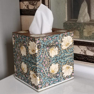 Caja de Pañuelos Decorativa Hecha a Mano de Primera Calidad, Ecológica, con Diseño Cuadrado de Madera Esmaltada, para Mesa de Comedor, de Tradebyd - Product Image 5