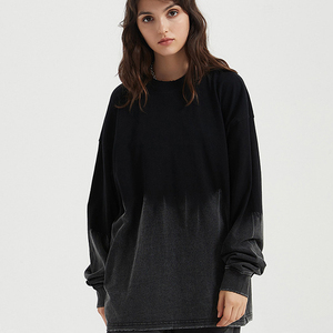 Nouveau produit, sweat-shirts et pulls décontractés à dégradé fin, 100% coton, pour femmes et hommes - Product Image 3