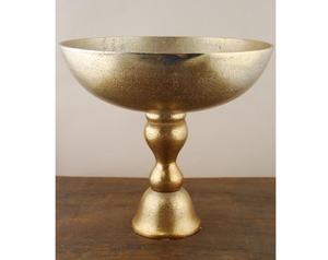 Vantage Bol à fruits en aluminium coulé de luxe moderne fantaisie ton or brut Bol à fruits fantaisie en aluminium coulé Bol en émail - Product Image 2