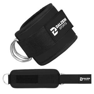 Venta caliente de neopreno acolchado entrenamiento tobillo soporte gimnasio Fitness entrenamiento OEM y ODM Powerlifting tobillo puños correa para máquinas de Cable - Product Image 6