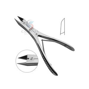 Fórceps de corte de hueso de acero inoxidable Ruskin Liston de 160mm de alta calidad Fuente de alimentación manual - Product Image 3