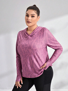 Femmes hiver mode à manches longues surdimensionné pull à capuche Sublimation Polyester polaire imprimé thermique en gros à capuche - Product Image 5