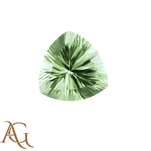 Cuarzo Amatista Verde Natural Tallado en Trillón, Gema Suelta Calibrada para Fabricación de Joyería, Venta al por Mayor - Product Image 1