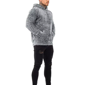Pedidos a granel de sudaderas Sherpa de felpa con bolsillos de canguro, perfectas para minoristas que buscan ropa acogedora - Product Image 4