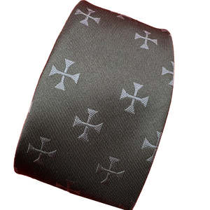 Corbata hecha a mano con diseño personalizado para hombre, tejido de poliéster de seda de secado rápido, estilo informal, corbata masónica - Product Image 3