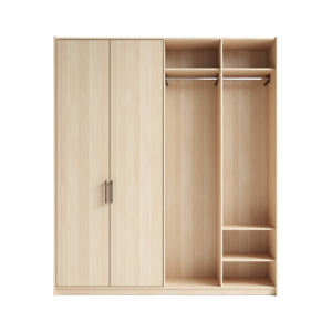 Armoire en bois à triple section Nordessa - Product Image 1