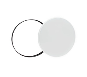 Plafoniera rotonda bianca con anello nero Nymphea Black&White 25cm 18W 4000K IP54 (Spectrum SLI031034CCT_PW) - Product Image 1