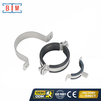 Collier de serrage en U en acier au carbone électrogalvanisé de type O pour isolation de tuyaux