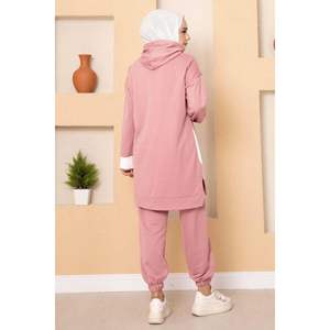 Survêtement Hijab à capuche détaillé avec produit en poudre d'extrait de plante - Product Image 1