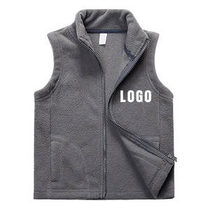 Gilet d'hiver élégant et respirant pour hommes avec logo personnalisé brodé en polaire durable, chaud et confortable, coupe extensible - Product Image 1