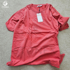 Camiseta lisa de algodón con logotipo personalizado impreso para hombre, manga corta con material de algodón estampado digital - Product Image 2