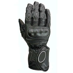 Guantes de Motociclismo de Cuero de Alta Calidad al por Mayor, Guantes de Carreras con Protección Completa para los Dedos y Puño Largo - Product Image 3