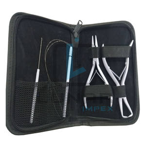 New Professional <b>Hair</b> <b>Extension</b> <b>Tools</b> Stainless Steel <b>Hair</b> <b>Extension</b> Pliers Sets Kit With Available Custom Logo Branding - Product Image 1