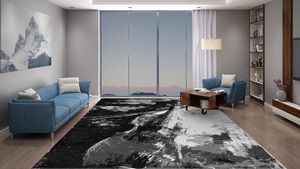 Accent tapis/tapis en laine noués à la main de Style persan ensembles de tapis à motif abstrait pour la maison salon porte chambre extérieure - Product Image 4