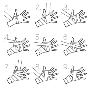 ผ้าพันมือแบบยืดหยุ่น ระบายอากาศได้ดี พิมพ์ลายตามสั่ง สำหรับฝึกซ้อมมวย ป้องกันและพยุงข้อมือ ใช้ได้ทั้งชายและหญิง - Product Image 6