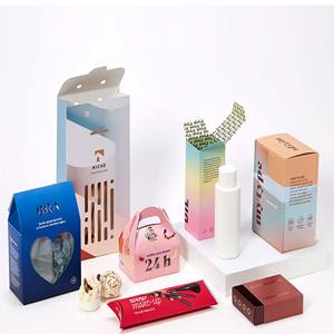 Coffrets cadeaux en carton personnalisés haut de gamme pour thé cosmétiques soins de la peau emballage de fenêtre en relief impression d'usine de qualité supérieure pour usage alimentaire - Product Image 2