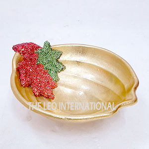 Poignée Plaqué Doré Gravure Ardoise Plats & Assiettes Bol Acier Inoxydable Aluminium Métal Bonne Qualité Servir Alimentaire Bol à Fruits - Product Image 6