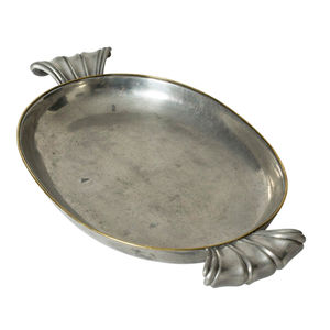 Plato Ovalado de Aluminio Estilo Italiano Hecho a Mano con Asas, Plato de Aluminio Clásico, Apto para Alimentos, para Hogar y Restaurante - Product Image 2