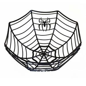 Bol à fruits en fil de fer noir durable de 11 pouces Bol et panier en fil de métal rond avec poignées pour panier de rangement pour fruits et légumes - Product Image 4