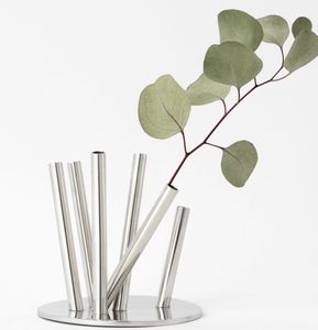 Recién llegado, jarrones pequeños de metal elegantes para el hogar y la Oficina, decoración de mesa, jarrones de flores elegantes - Product Image 6