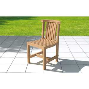 Fillmore Chaises de jardin en bois de teck massif Design moderne Finition naturelle pour l'extérieur et l'hôtel - Product Image 3
