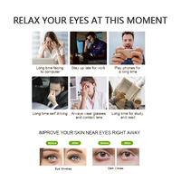 Graphene Steam Dark Circles Masque pour les yeux en coton auto-chauffant Apaise le syndrome des yeux secs et les maux de tête Anti-rides