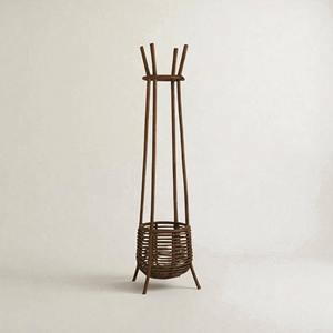 Top choix porte-manteau en rotin fait à la main approvisionnement en gros porte-vêtements porte-vêtements en bois - Product Image 2