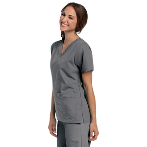 2025 classique été hôpital gommages personnalisé soins infirmiers médicaux uniformes confortable extensible tricoté tissu pour les médecins - Product Image 4