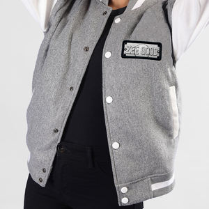 Chaqueta de nailon de alta calidad para mujer, logotipo bordado impreso, jugadores de baloncesto, estilo Letterman transpirable a la moda, venta al por mayor - Product Image 1