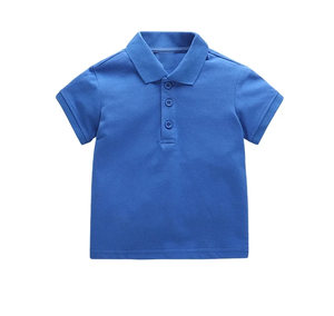 เสื้อโปโลผ้าฝ้ายสำหรับเด็กเสื้อ100% โปโลสำหรับใส่ตีกอล์ฟเสื้อคอตตอนแขนสั้นสำหรับฤดูร้อน - Product Image 3