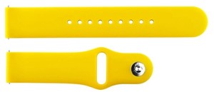 Bracelet de montre sport unisexe jaune JD1606, souple, léger, respirant, durable, réglable, résistant à l'eau, en silicone, 20-22 mm - Product Image 6