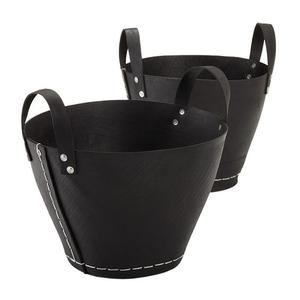 ตะกร้าเก็บของสีดำคุณภาพสูงสำหรับใช้ในชีวิตประจำวันดีไซน์ไม่ซ้ำใครพร้อมผ้าฝ้ายและเชือกสำหรับใช้ในบ้าน - Product Image 6