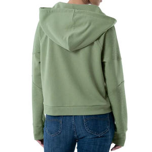 Sudadera Extra Grande con Detalles Desgastados para Mujer, Hecha de Mezcla de Algodón Grueso con Bordes Crudos y Estética Urbana Contemporánea - Product Image 4