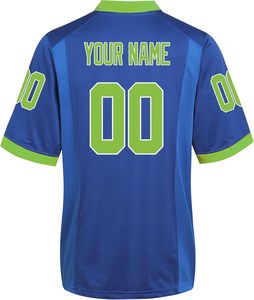 Venta al por mayor de camisetas de fútbol para jóvenes OEM ajuste personalizado con aparejos letras de sarga tela de malla transpirable de alta calidad para el club escolar - Product Image 2