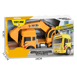 QS bán buôn trẻ em 3 + lứa tuổi quán tính thành phố chủ đề xe đồ chơi 4 phong cách nhựa ma sát kỹ thuật mô hình xe đồ chơi với ánh sáng âm nhạc - Product Image 5