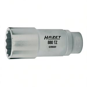 Hazet 3/8'' Long Metric Square <b>12</b>-<b>Point</b> <b>Socket</b> with Traction Profile - Product Image 2