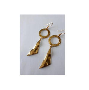 Cadeau de fête de l'amitié boucles d'oreilles en laiton bijoux indiens pour femmes articles engagements de réception portant des boucles d'oreilles vente chaude - Product Image 4