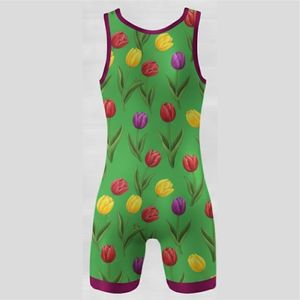 Sublimation Custom Wrestling Singlets for Men & Youth Adults Polyester + Spandex Strapless <b>Snap</b> Closure Breathable OEM Gear - Product Image 6