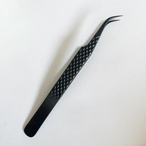 Pinces à épiler en acier inoxydable Applicateur de pinces à faux cils avec logo personnalisé Bande de cils en vrac Twizzers - Product Image 5