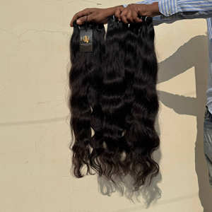 Cheveux bruts cambodgiens bruts de qualité supérieure 11A prix d'usine paquets de cheveux humains indiens bruts bouclés ondulés et fermeture frontale en dentelle HD 13x6 - Product Image 4