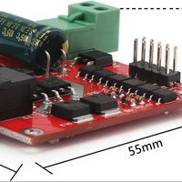 Carte de régulateur de moteur de voiture intelligente DC 6.5V-27V 7A PWM Double contrôleur de vitesse de pont H L298 Module de carte de pilote de moteur à courant continu 12V