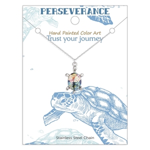 Kalung Anime Gaya Laut Liontin Kura-kura Multi Warna Kalung Cat untuk Hadiah Perhiasan Tropis Hawaii - Product Image 5